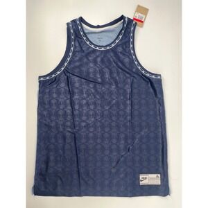 Nike Dri-Fit Giannis Freak Mesh Basketball Jersey Blue Mens Size LG New w/ Tag